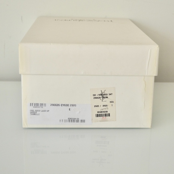 NIB SAINT LAURENT LACE UP LEATHER  SHOES main image 8